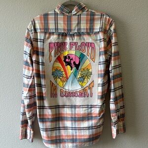 Pink Floyd Upcycled Button Down Shirt - Unisex